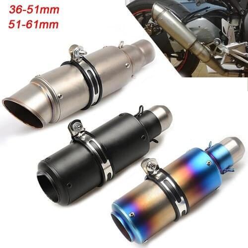 For KAWSAKI Z900 2017 2018 2019 Z800 Universal 36-61MM Motorcycle Exhaust Silencer Modified Moto Middle Link Pipe Muffler Killer