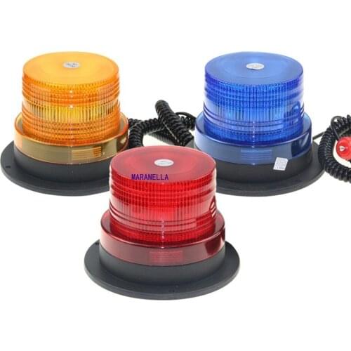 Red Yellow Blue LED Car roof Strobe Light Beacon Flashing Warning Light Police vehicle Truck Emergency signal Lamp 12V/24V