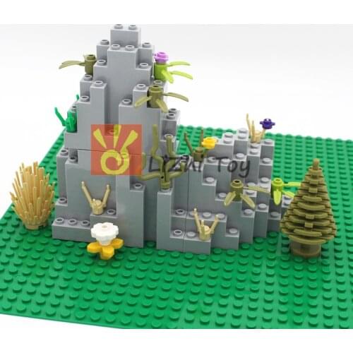 MOC Bricks Castle Mountain Rockery Garden Architecture DIY Enlighten City Building Block Educational Kid Toy Compatible AllBrand