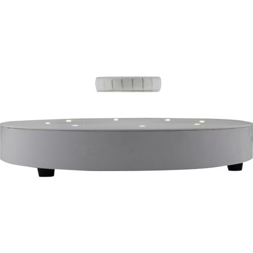 DIY Magnetic Levitation Paste Wooden Veneer Base Floating Magnet Display Tray with Light Hold 200g Small Toys, Jewelry ,Cups