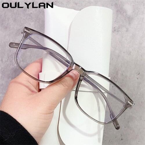Oulylan Fashion Blue Light Blocking Eyewear Men Women Square Anti Blue Light Glasses Frame Optical Computer Prescription Glasses