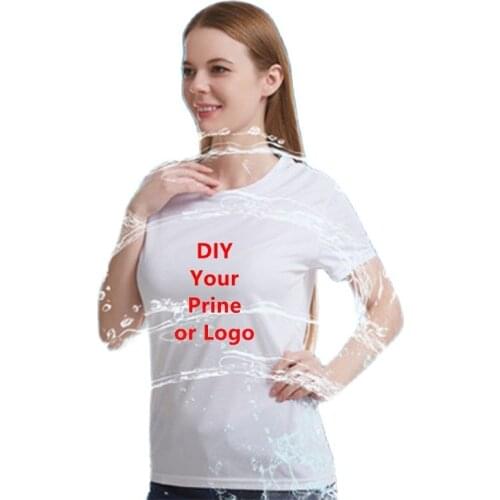 Men Quick-dry T Shirt DIY Custom Logo Wholesale Printed Womens Casual Polyester Tops Tees Short Sleeve Gym Sports Shirts Tops