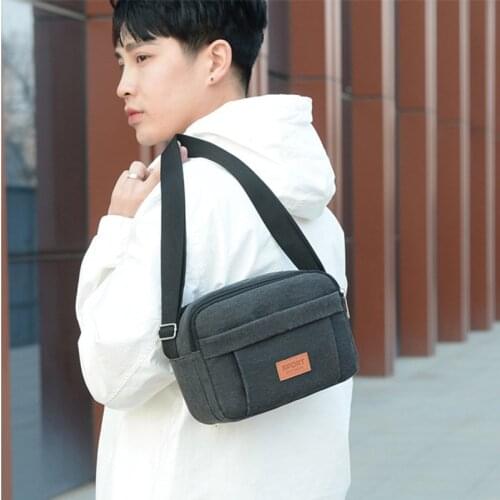 Summer 2021 New Mens Crossbody Bag New Canvas Shoulder Bag Fashion Trend Mens Backpack High Capacity Messenger Bag