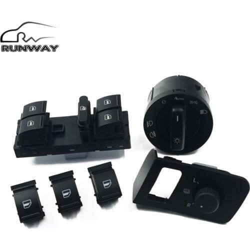 New mirror switch headlight switch window switch for Volkswagen Touran 5KD 941 431B & 1F0 959 855 & 1K4 959 857A & 1T1 959 552
