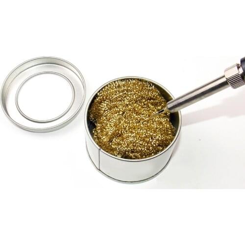 Desoldering soldering iron mesh filter cleaning nozzle tip copper wire ball clean ball dross box Cleaning Ball
