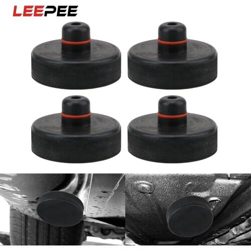 LEEPEE 4Pcs Jack Lift Point Pad Adapter Lifting Equipment For Tesla Model X/S/3 Rubber Jack Pad Tool hassis Jack Car-styling