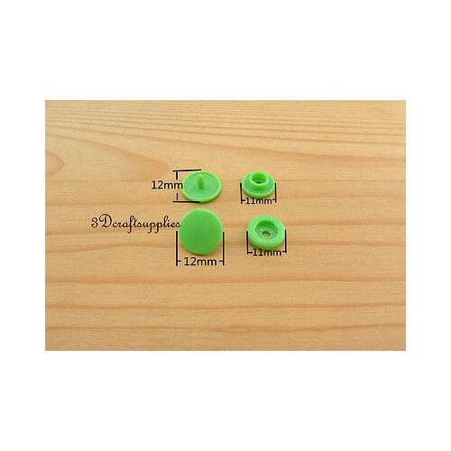 Snap fastener KAM Resin Plastic Snap Buttons copper 12 mm 100 sets green AT1A