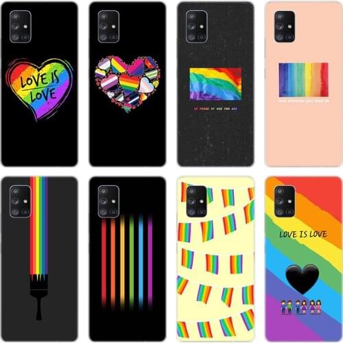Gay Lesbian LGBT Rainbow Pride Soft Case for Samsung Galaxy A10 A21 A30 A50 A70 S A20E A40 A01 A11 A31 A41 A51 A71 A81 A91 Cover
