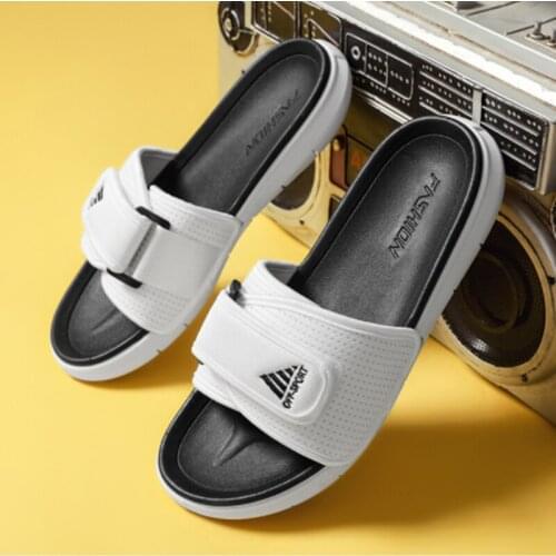 Slippers Mens 2021 Summer New Casual Striped Beach Flip Flops Male Female Designer Shoes Indoor Couple Bathroom Sliders Big Size