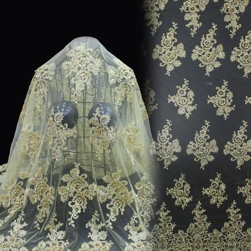 Swiss best selling yellow color fashionable lady lace embroidery fabrics