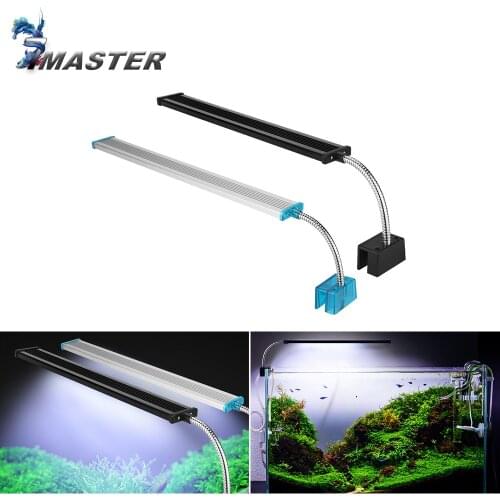 LED Aquarium Light For Aquatic Plant Flexible Head Aluminum Alloy 3w 7w 12w 14w 16w 18w 220~240V Ultra thin Fish Tank Lamp