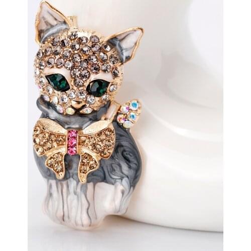 Unisex Cute Mysterious Elegant Cat Brooch Sweater Accessories And Black Cat Brooch Party Gift Brooch Costume Accessories Brooch