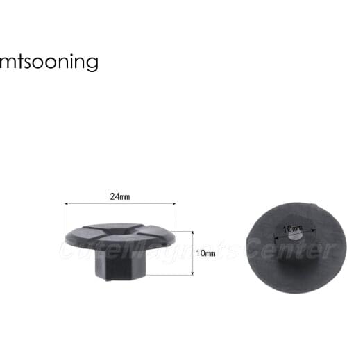Mtsooning 20pcs 4mm Fender Mud Flap Splash Guard Wheel Arch Bumper Panel Fastener Clip for Benz Mercedes