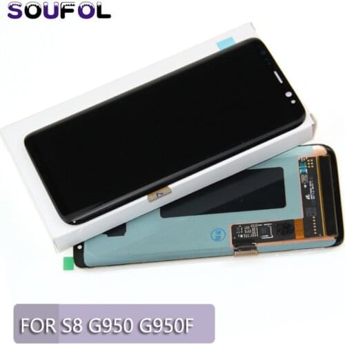 For Samsung Galaxy S8 G950 G950F LCD Display With Touch Digitizer Assembly For Samsung S8 Plus G955 LCD Replacement