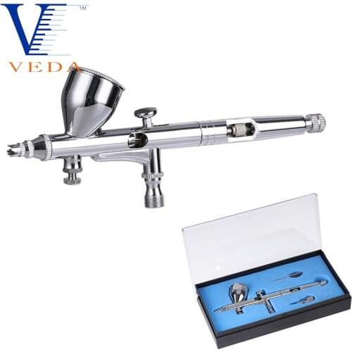 0.2mm 9cc Dual Action Airbrush Spray Gun Sprayer Makeup Tool Air Brush For Nail Art Body Painting Tattoos Cake Toy Models