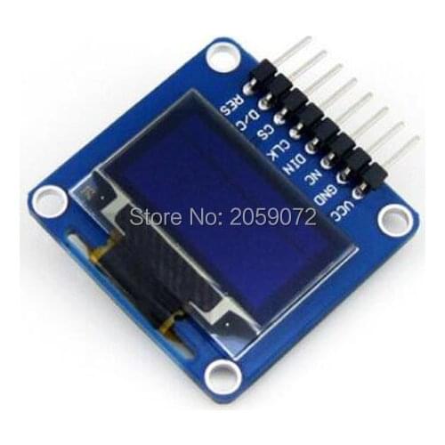 0.96inch oled (a),SPI/I2C interfaces, horizontal pinheader