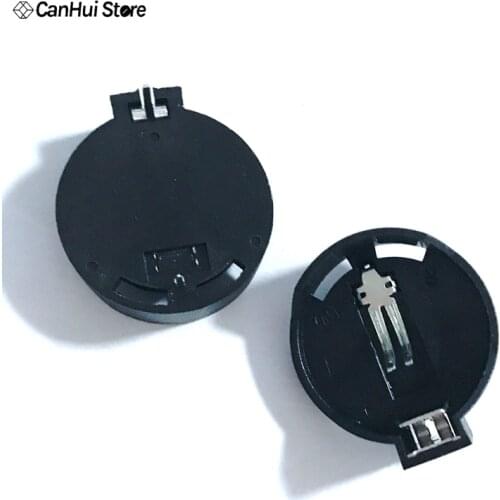10PCS Battery Button Cell Holder Socket Case CR2032 battery holder 2032 Battery Seat Circular Battery Box
