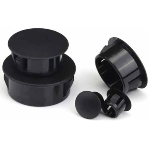10pcs 45mm Hole Plugs Furniture Steel Pipe Plastic Plug With Buckle Nylon Black White Nylon Plugs