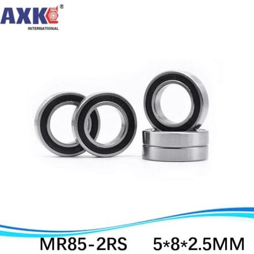 High quality ABEC-5 Z2 double rubber sealing cover miniature ball bearing MR85-2RS 5*8*2.5 mm