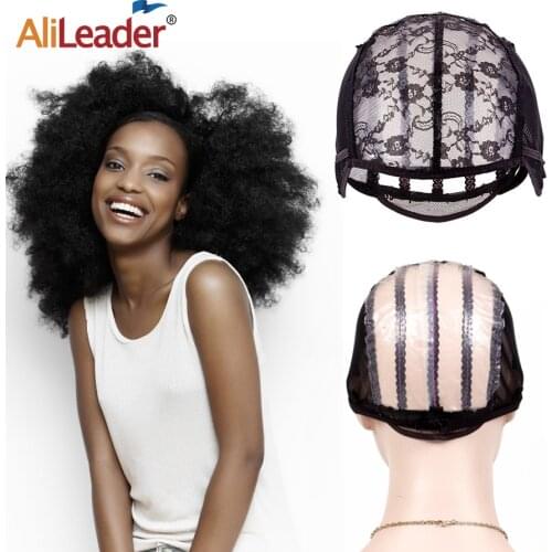 Alileader Wholesale 5-10Pcs Wig Cap With Lace Wig Hair Net For Making Wigs With Adjustable Straps Lace Hairnets Weaving Wig Cap