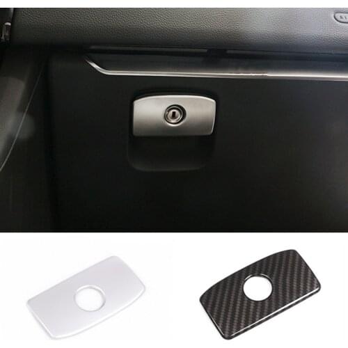 Car Copilot Glove Storage Box Handle Sequins Decoration Frame Cover Trim Fit For Jaguar XE XF XFL F-Pace 2016-2020 Accessories