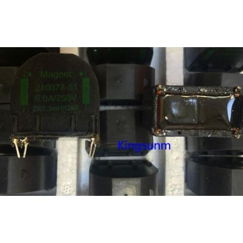 Free shipping 10pcs 210078-51 2X5.3MH power filter linear anti interference 250V 6A