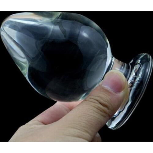 Erotic Adult Toys Large Glass Sex Toys Butt Plug Crystal Anal Plug Pleasure Bomb Plug Female Masturbation Anal Tools for Couple