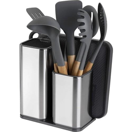 Knife Holder 304 Stainless Steel For Multi Kitchen Knife Set Scissors Cooking Utensils Organizer Knives Stand Block Tool
