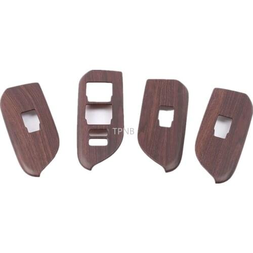 For Toyota Land Cruiser Prado 150 2010 2011 2012 2013 2014 2015 2016 2017 2018 2019 2020 Window Glass Switch Cover Trim