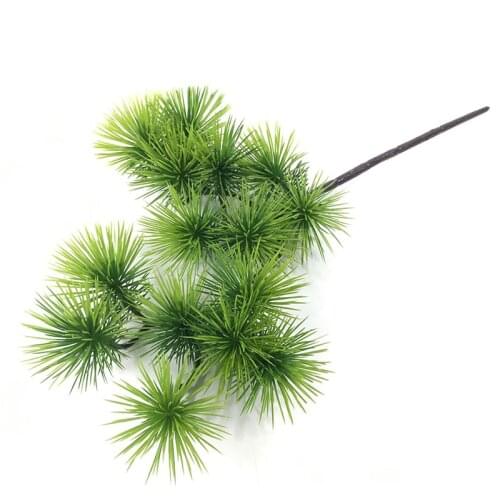 Artificial Plants Green Pine Needle Branches Christmas Tree Wedding Shop Decor DIY Flower Arrangement