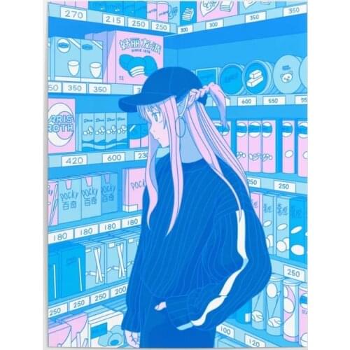 Canvas Prints Tokyo Gf Painting Wall Artwork Poster Asuna Yuuki Modern Comics Home Decoration For Living Room Modular Picture