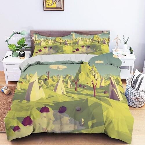 2/3 Pieces Ink Painting Bedding Set Fashion Artistic Duvet Cover For Bedroom Bed Quilt Cover Home Textile Bedclothes (No Sheets)