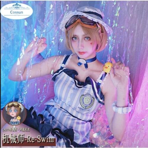 Game Identity V Survivors Machinist Tracy Reznik Swimsuit Women Fancy Suit Halloween Carnival Cosplay Costume Uniforms With Hat