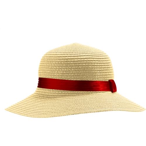 Girls Summer Cap Beach Straw Hat Red Ribbon Decorate Wavy Straw Hat For Girls Panama Hat Kids Sun Cap Baby Beach Hats Sun Hat