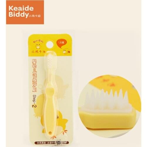 Soft training bendable infant safe silica gel baby toothbrush quality kids heat-proof protection oral care on sale KD3132