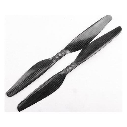 MIGE 11 x 3.7 / 1137 3K Carbon Fiber Propeller Set (one pair 1xCW, 1xCCW) for RC Quadcopter Multicopter