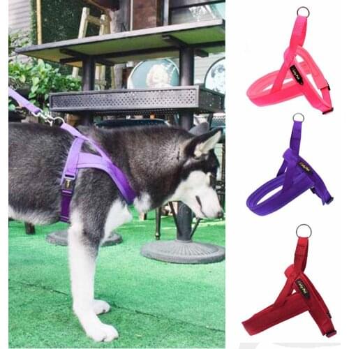 Nylon Pet Supplies Adjustable Dog Harness Medium Large Reflective Dogs Do not Pull Training Vest for Pet Dogs Walking Harness