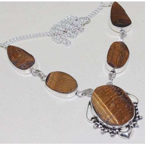Rouch Tiger Eye Necklace , 55 cm, N0547