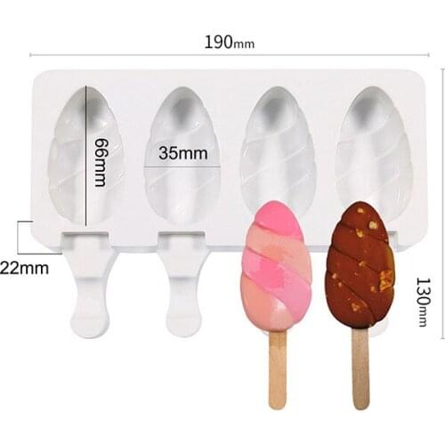 Ice Cream Molds l Ice Cube Tray Silicone Popsicle Mold DIY Homemade Freezer Ice Lolly Dessert Mould Home Kitchen Tools