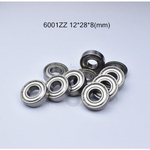 6001ZZ 12*28*8(mm) 1Pieces bearing ABEC-5 6001 6001ZZ metal sealed chrome steel deep groove bearing