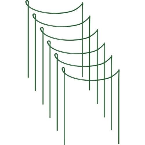 Vine Plant Support Ring Cage Tomato Vines Semicircle Rosas Gardening Tools Hydrangea 6pcs Metal