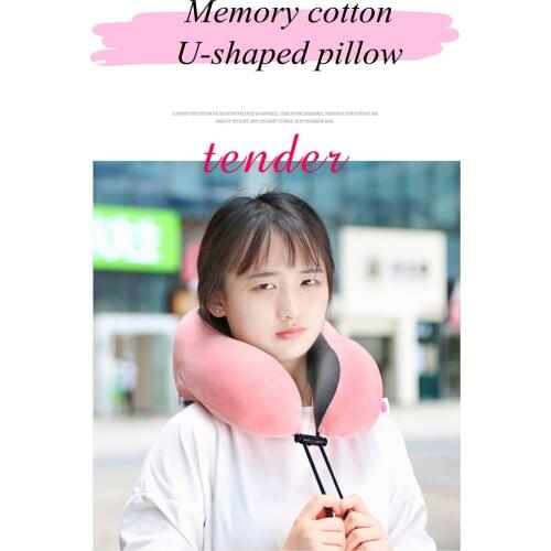 U-shaped Pillow Neck Pillow Office Travel By Car Sleep Nap Memory Cotton Portable Soft Comfortable Removable and Washable