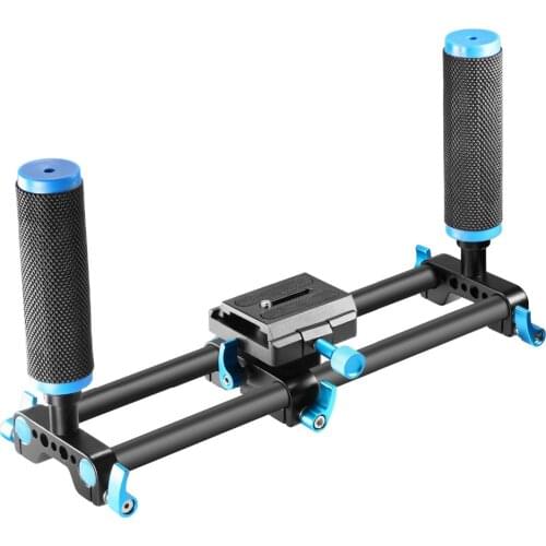 Neewer Aluminum Alloy Dual Handle Grip for Canon/Nikon/Sony/Olympus/Fujifilm/Zhiyun Feiyu 3 Axis HandheldGimbal Stabilizer