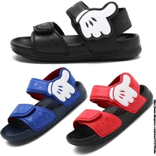 Kids Girls Sandals Summer New Non-slip Beach Shoes Open Childrens Sandals Wild Boys Student Childrens Shoes