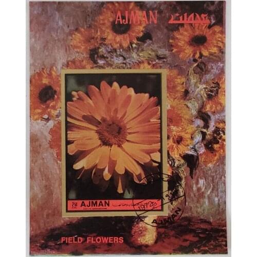 1972 flowers souvenir sheet Post Stamps Postage Collection