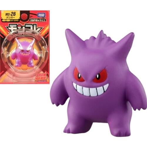 Takara Tomy Tomica Pokemon Pocket Monsters Moncolle MS-26 Gengar 3-5cm Mini Resin Anime Figure Toys For Children Collectibles