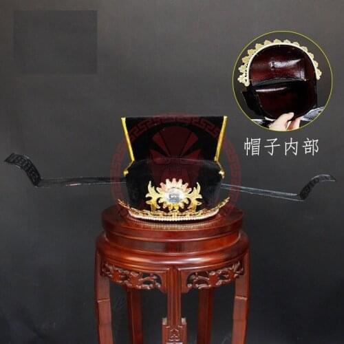Unique Bao zhenghei improved Xiangsha Peking Opera Bao Qingtian hat Bao Gong helmet Song Dynasty Prime Minister official hat