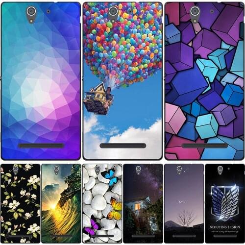 For Sony Xperia C3 E3 E4 E5 Phone Case Back Cover Protective Cute Fundas Luxury Coque Bags Free Shipping