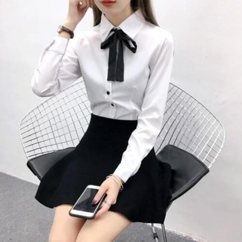 Women Blouse Short-Sleeved White Shirt Long-Sleeved Womens Shirt Womens Top Shirt Blusas Ropa De Mujer