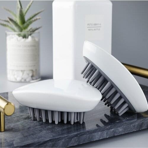 2020 Silicone Head Hair Washing Comb Body Massager Shampoo Scalp Massage Brush Body Shower Brush Bath Spa Slimming Massage Brush